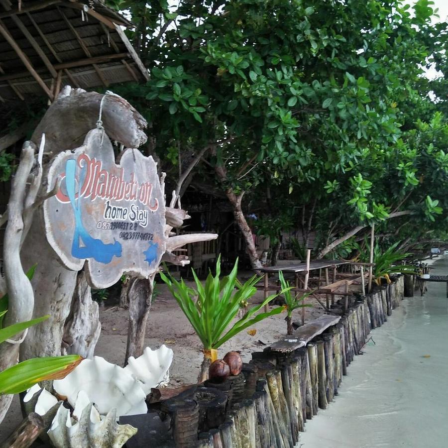 Mambetron Homestay Raja Ampat Pulau Mansuar Kültér fotó